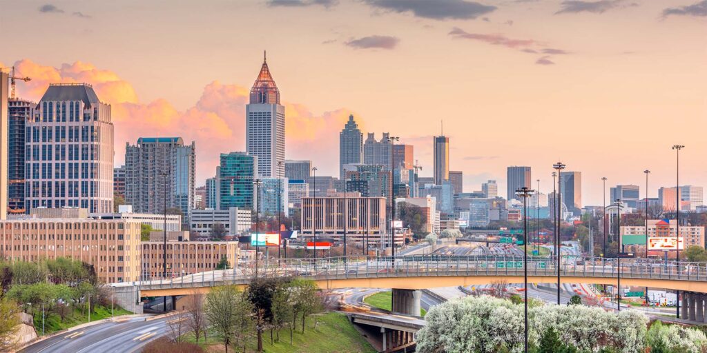 Perimeter Dental new web hero image showing a city with beautiful buildings